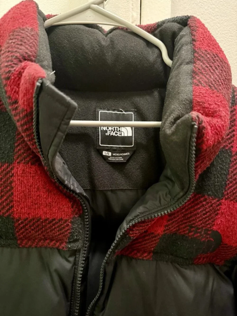 North Face RARE Jacket Mens Large Plaid 700 Fill Down Puffer Nuptse 1996